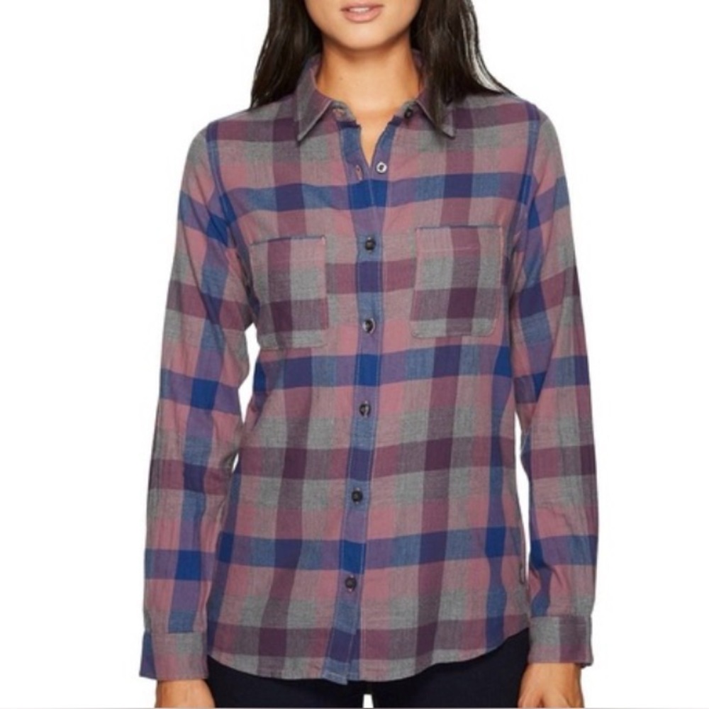 The North Face Trail Ready Womens Plaid Button Down Shirt Flannel XSmall XS